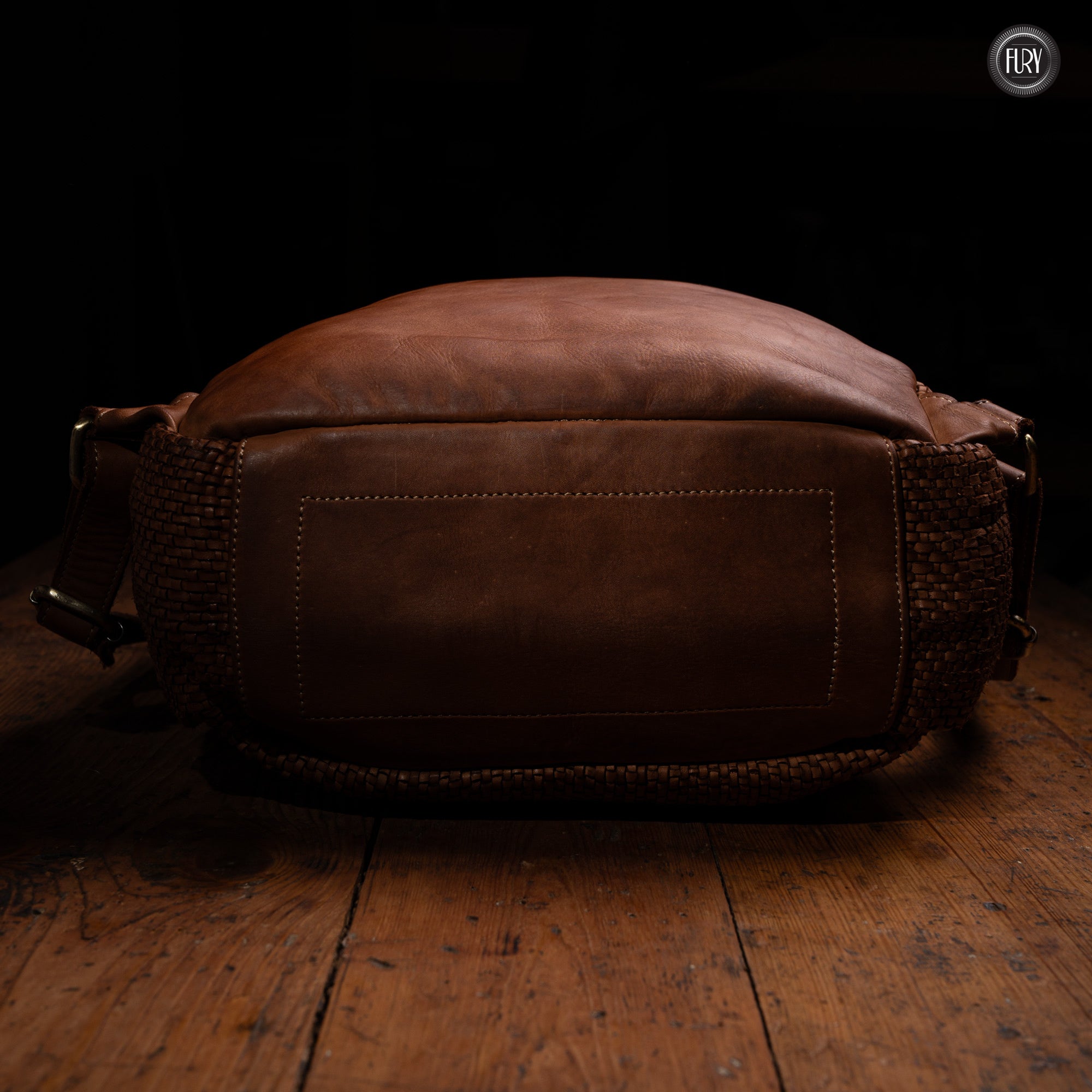 David Rucksack in gewebter Leder