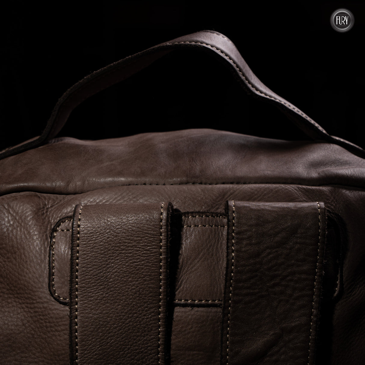 David Rucksack in gewebter Leder