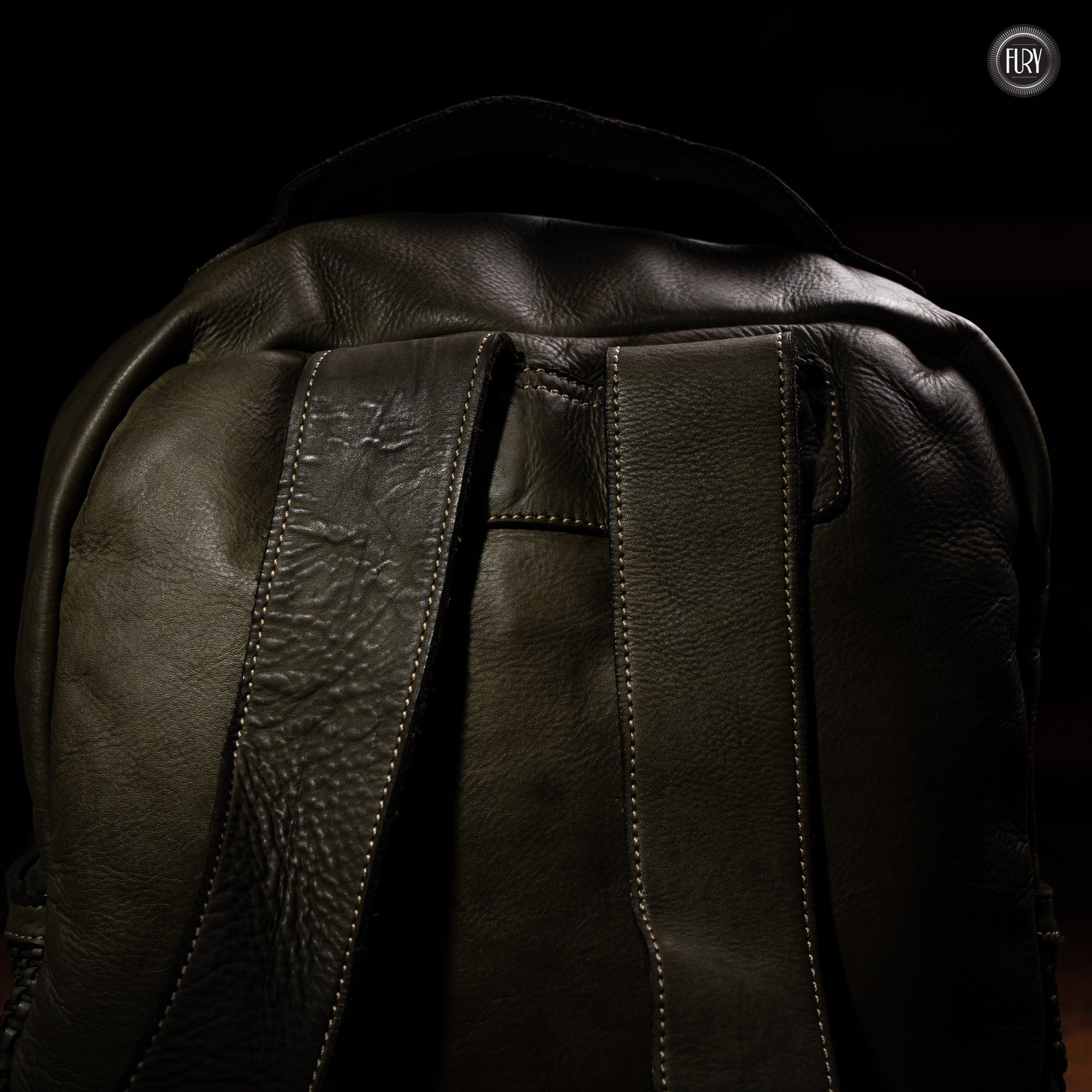 David Rucksack in gewebter Leder