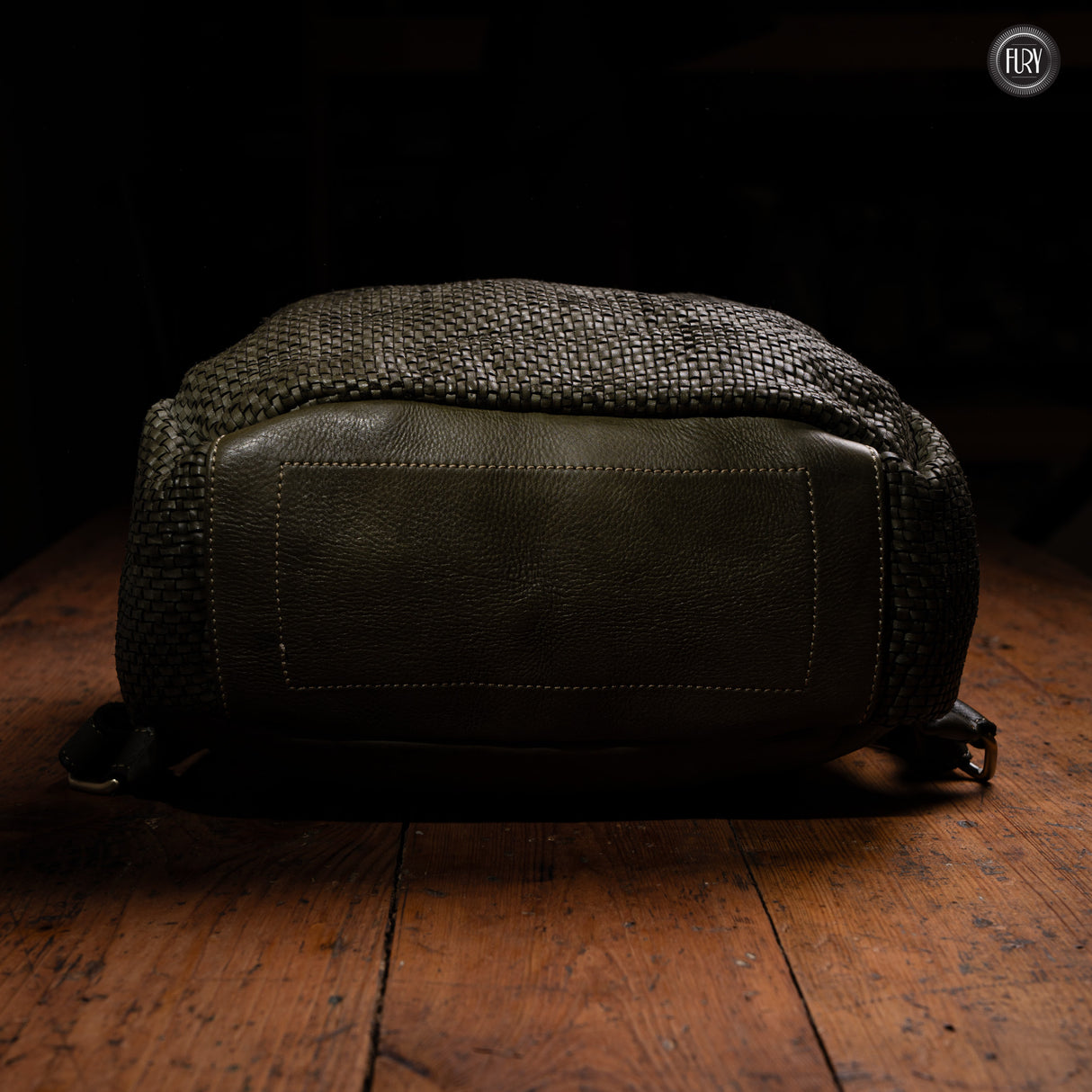 David Rucksack in gewebter Leder