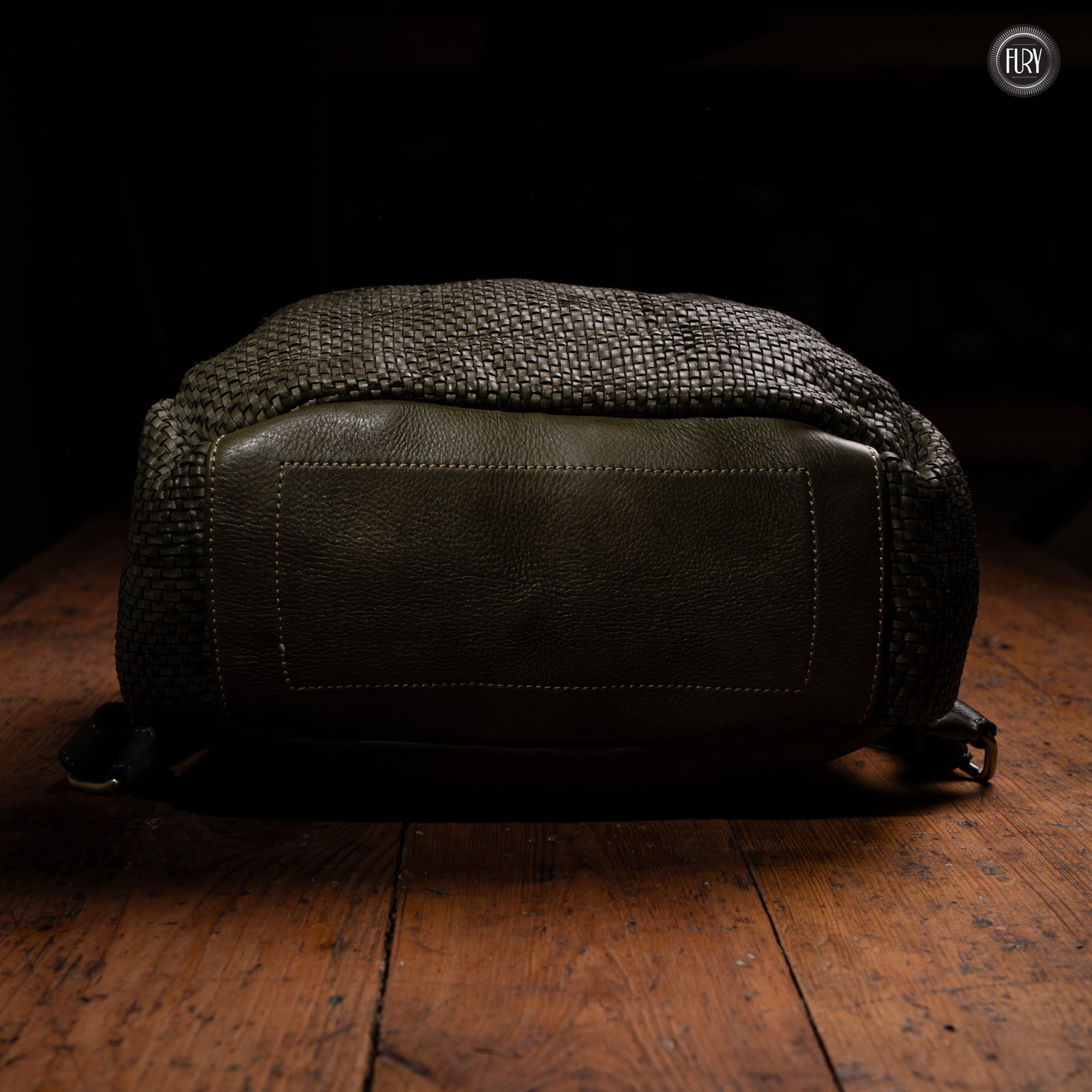 David Rucksack in gewebter Leder