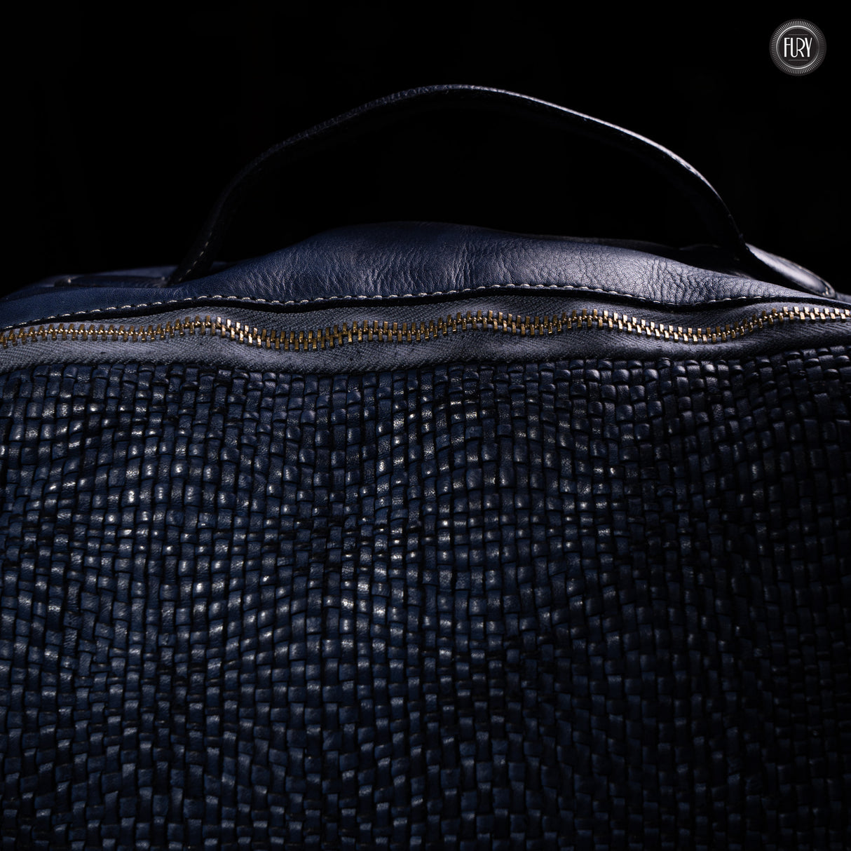 David Rucksack in gewebter Leder