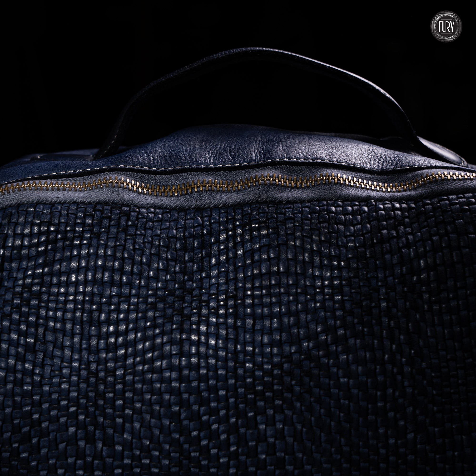 David Rucksack in gewebter Leder