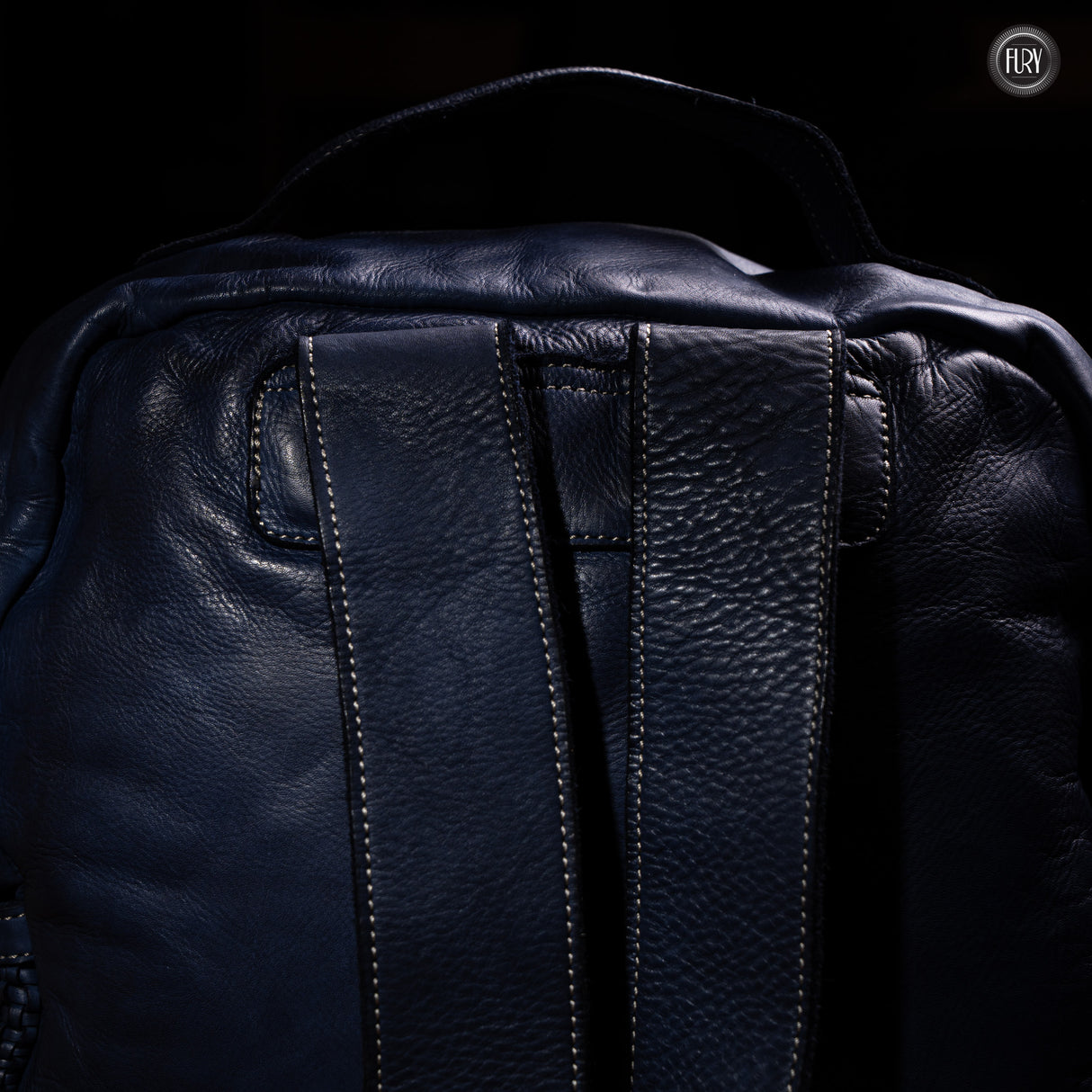 David Rucksack in gewebter Leder