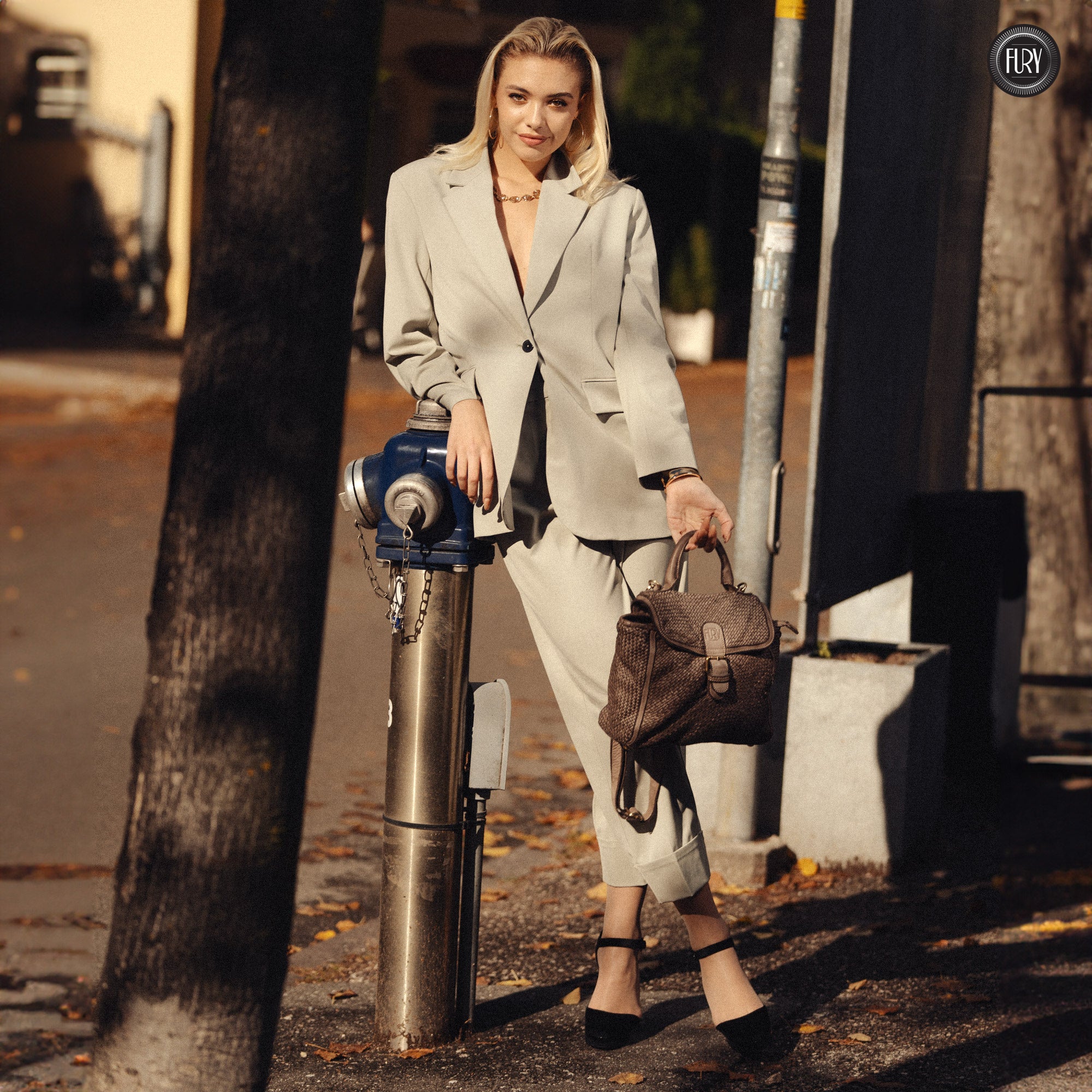 Borsa Camilla aus geflochtenem Leder