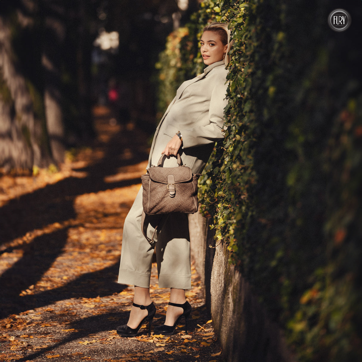 Borsa Camilla aus geflochtenem Leder