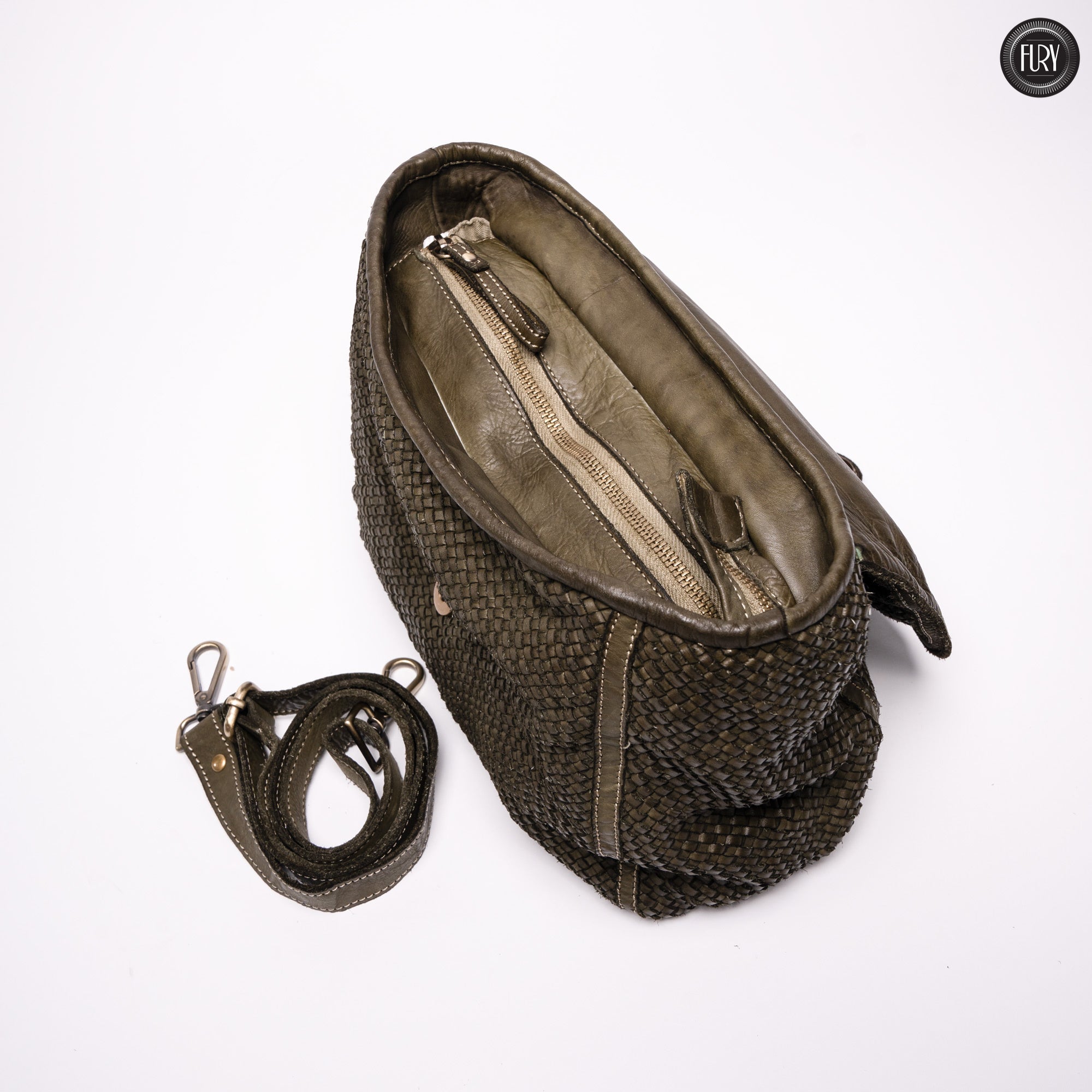 Borsa Camilla aus geflochtenem Leder