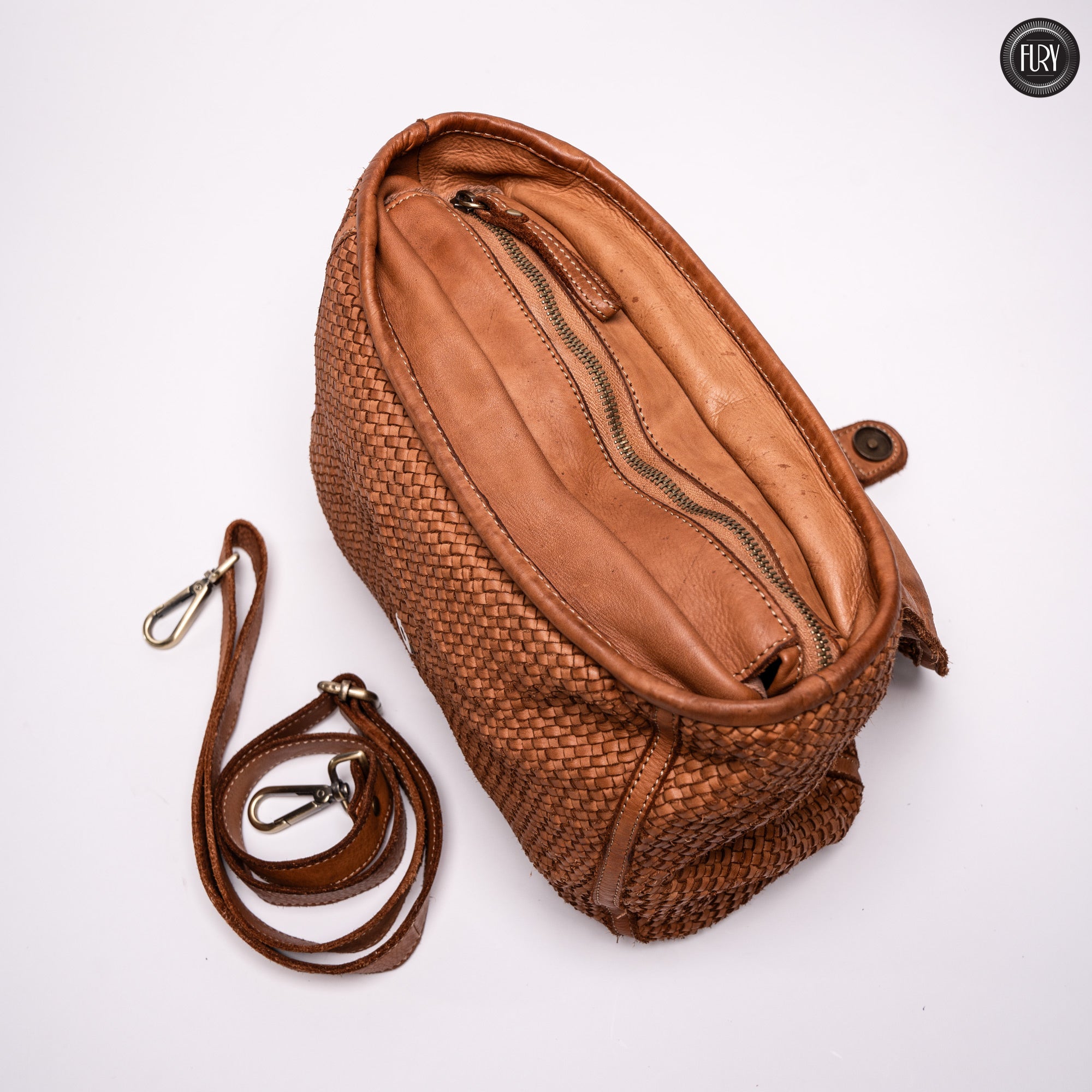Borsa Camilla aus geflochtenem Leder
