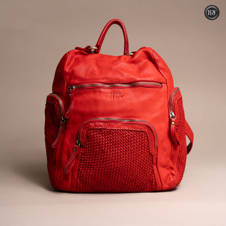 Volterra Rucksack aus gewebtem Leder