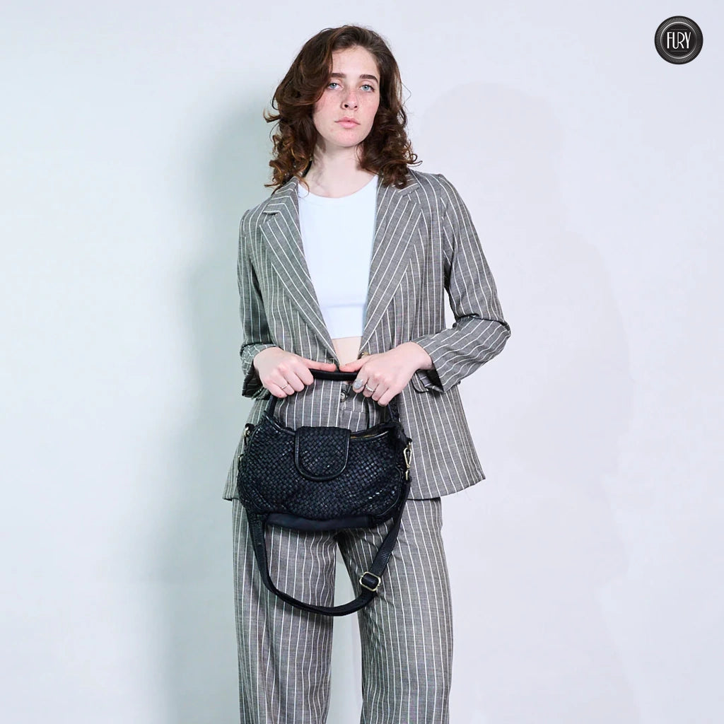 Clarissa Tasche aus gewebtem Leder