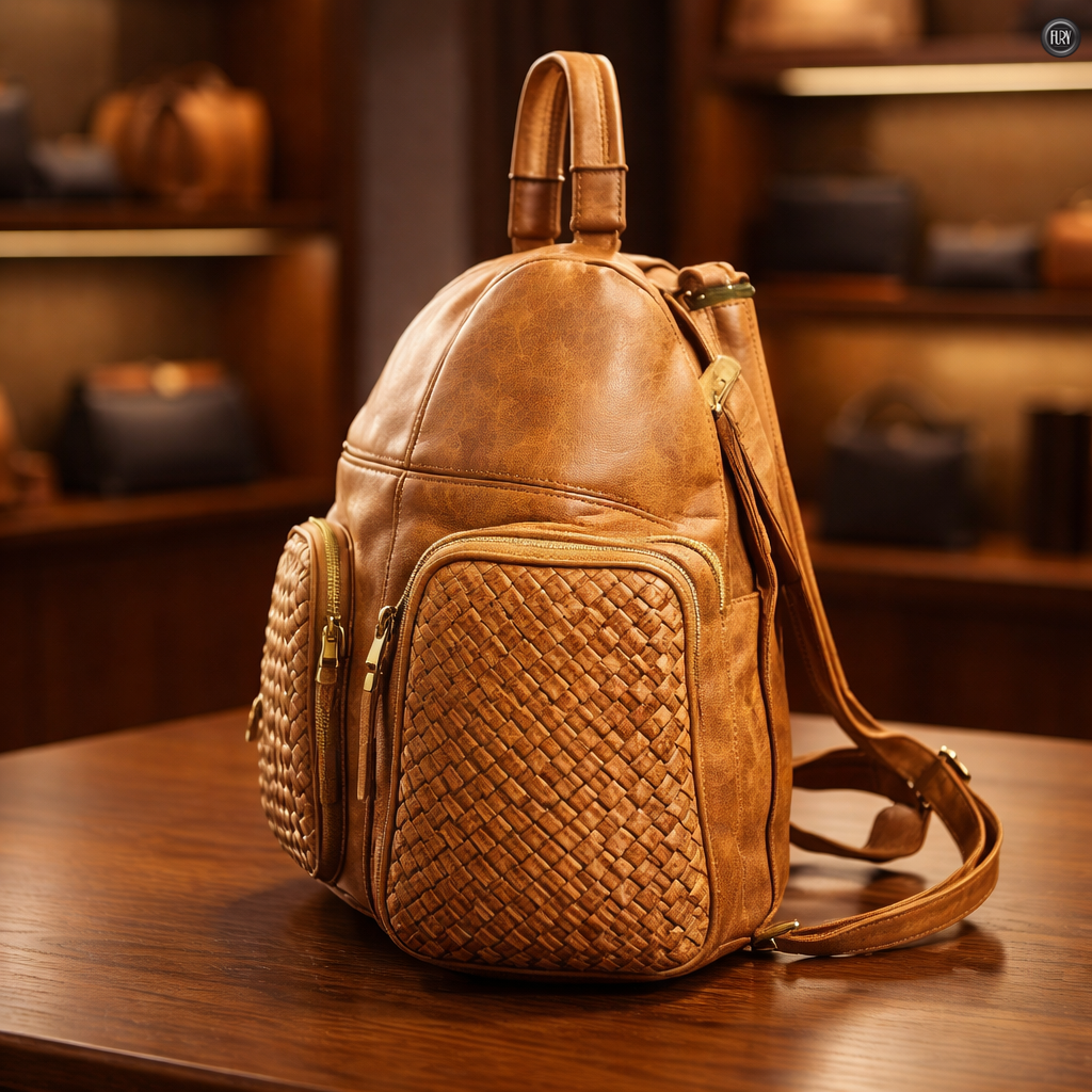 Volterra Hintergrund in gewebter Leder