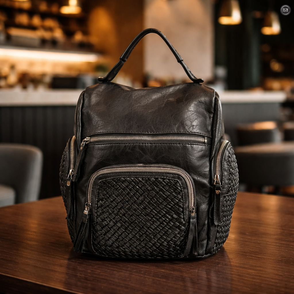 Volterra Hintergrund in gewebter Leder