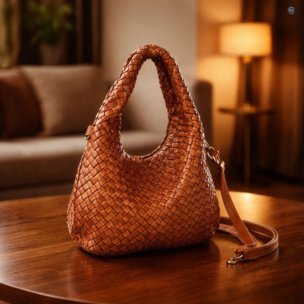 Livia Tasche aus gewebtem Leder