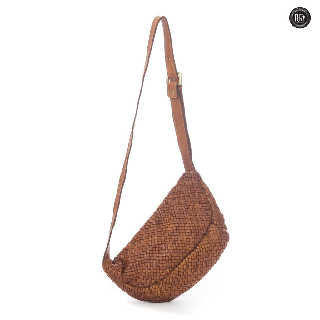 Vana Gürteltasche aus gewebtem Leder