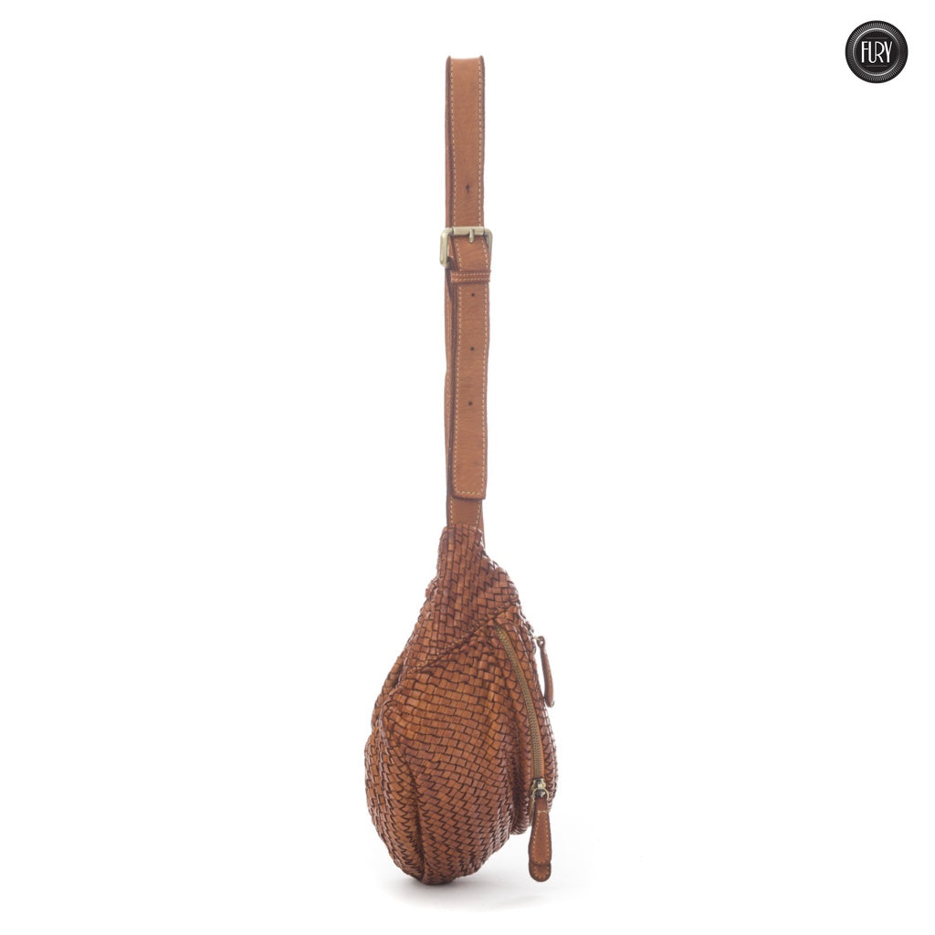 Vana Gürteltasche aus gewebtem Leder