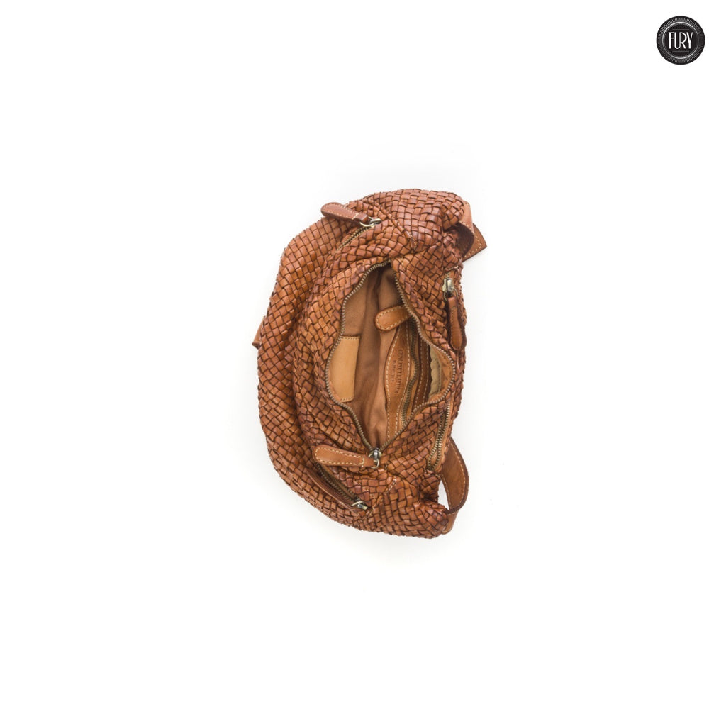 Vana Gürteltasche aus gewebtem Leder