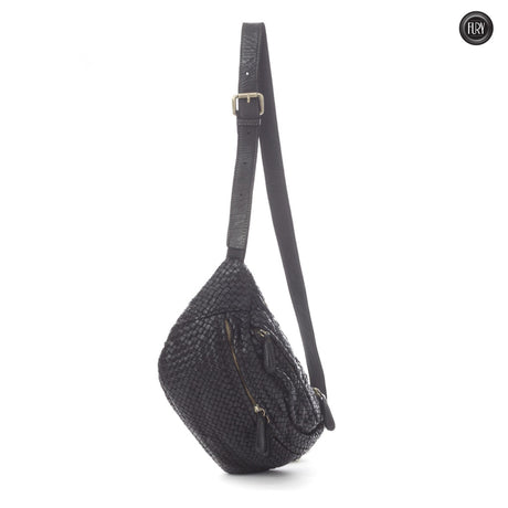 Vana Gürteltasche aus gewebtem Leder