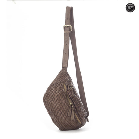 Vana Gürteltasche aus gewebtem Leder