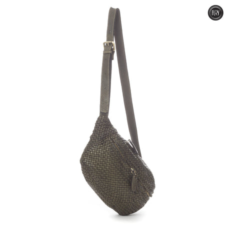 Vana Gürteltasche aus gewebtem Leder