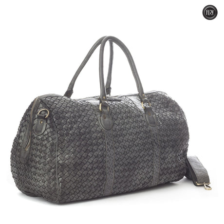 Orfeo Reisetasche aus gewebtem Leder