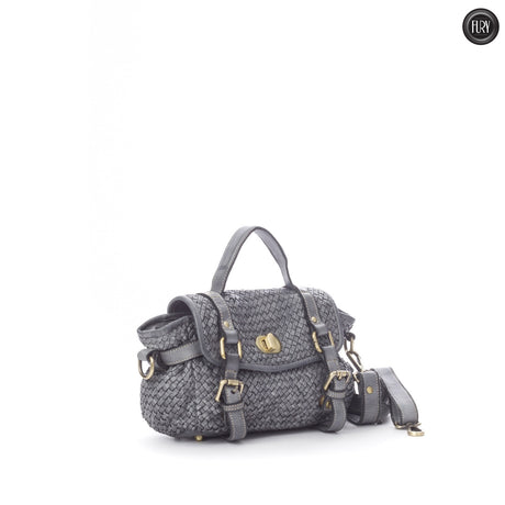 Celia gewebte Lederhandtasche