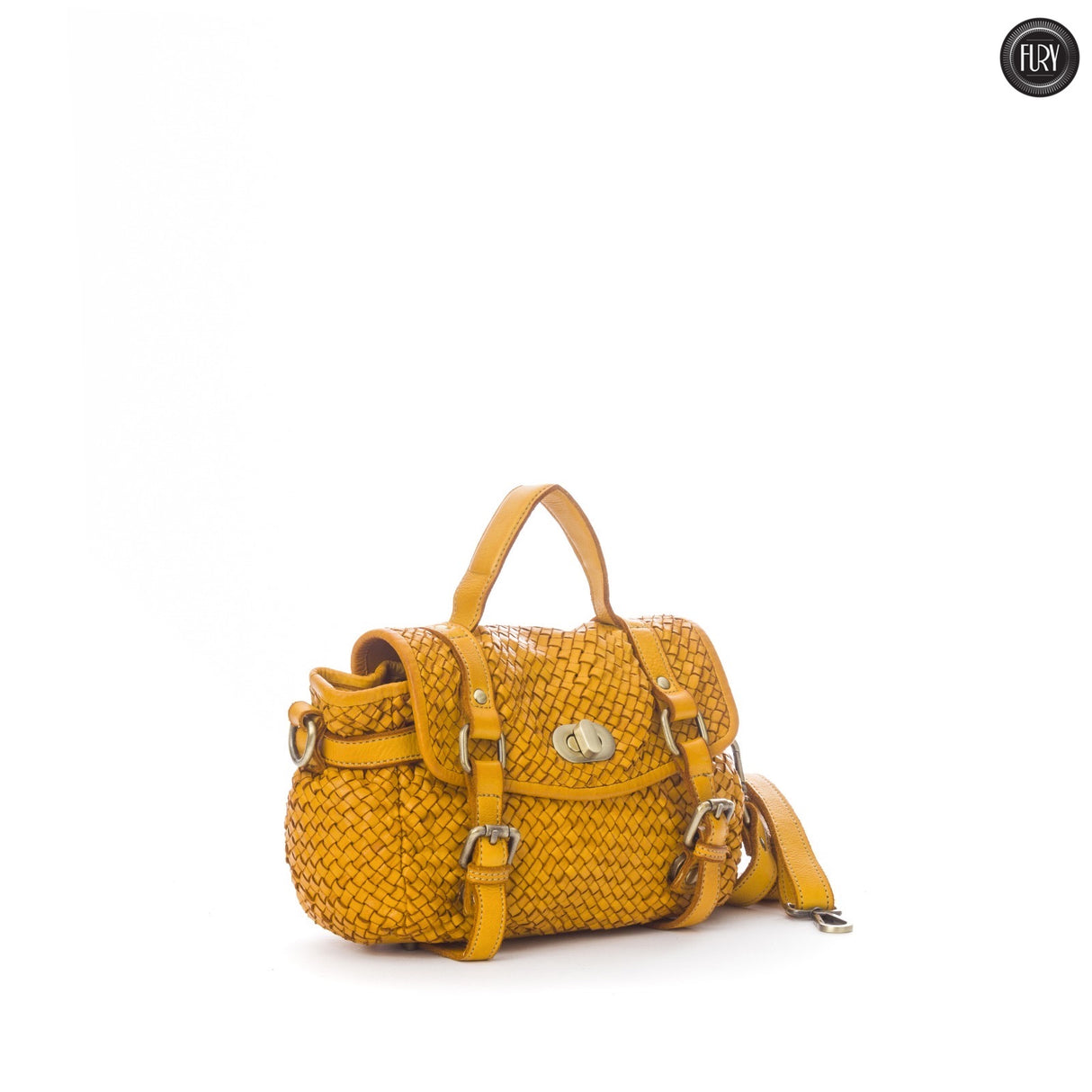 Celia gewebte Lederhandtasche