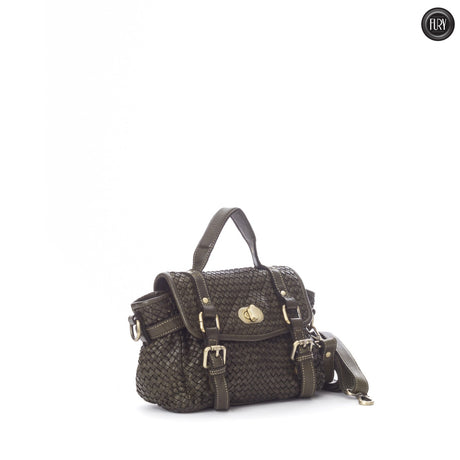 Celia gewebte Lederhandtasche