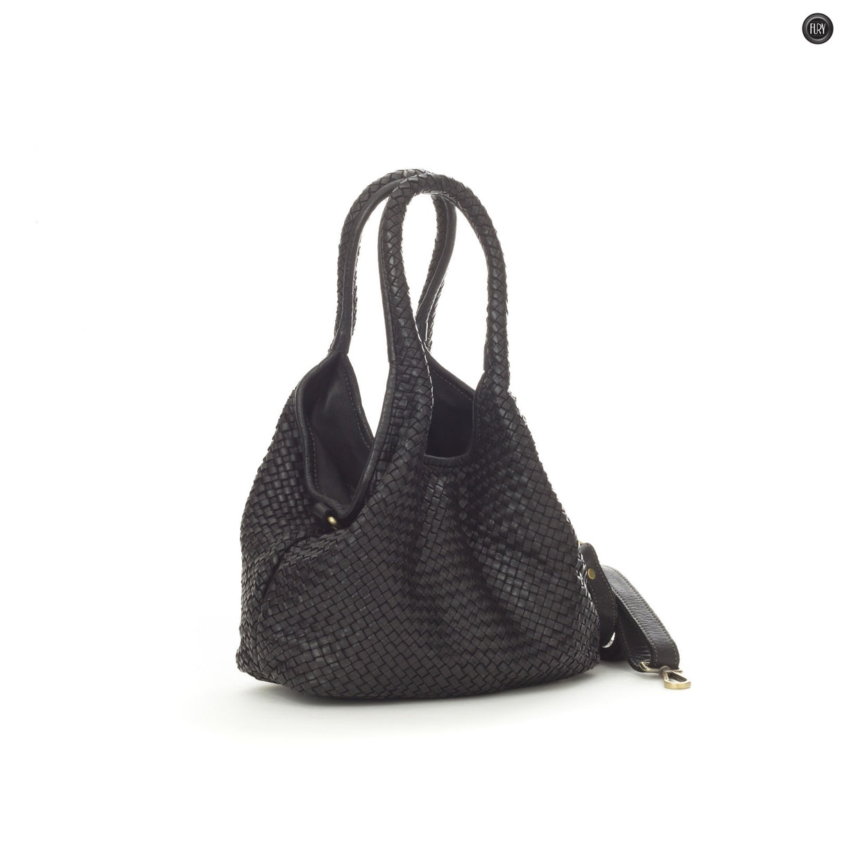 Borsa Nola in pelle intrecciata