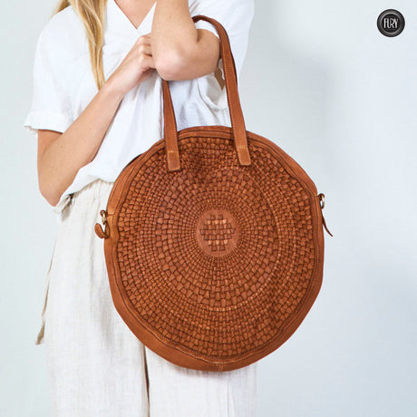 Aurora-Tasche aus gewebtem Leder