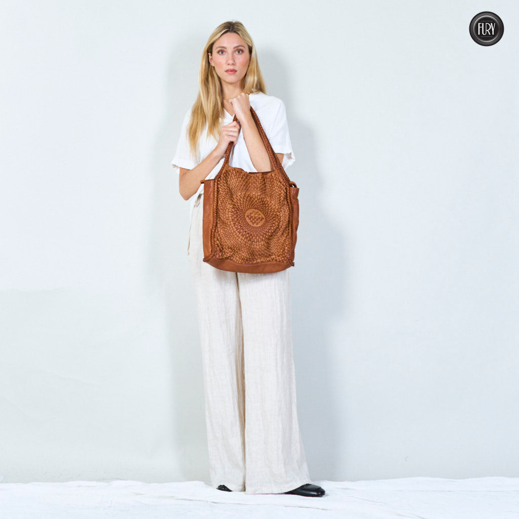 Elettra-Tasche aus gewebtem Leder