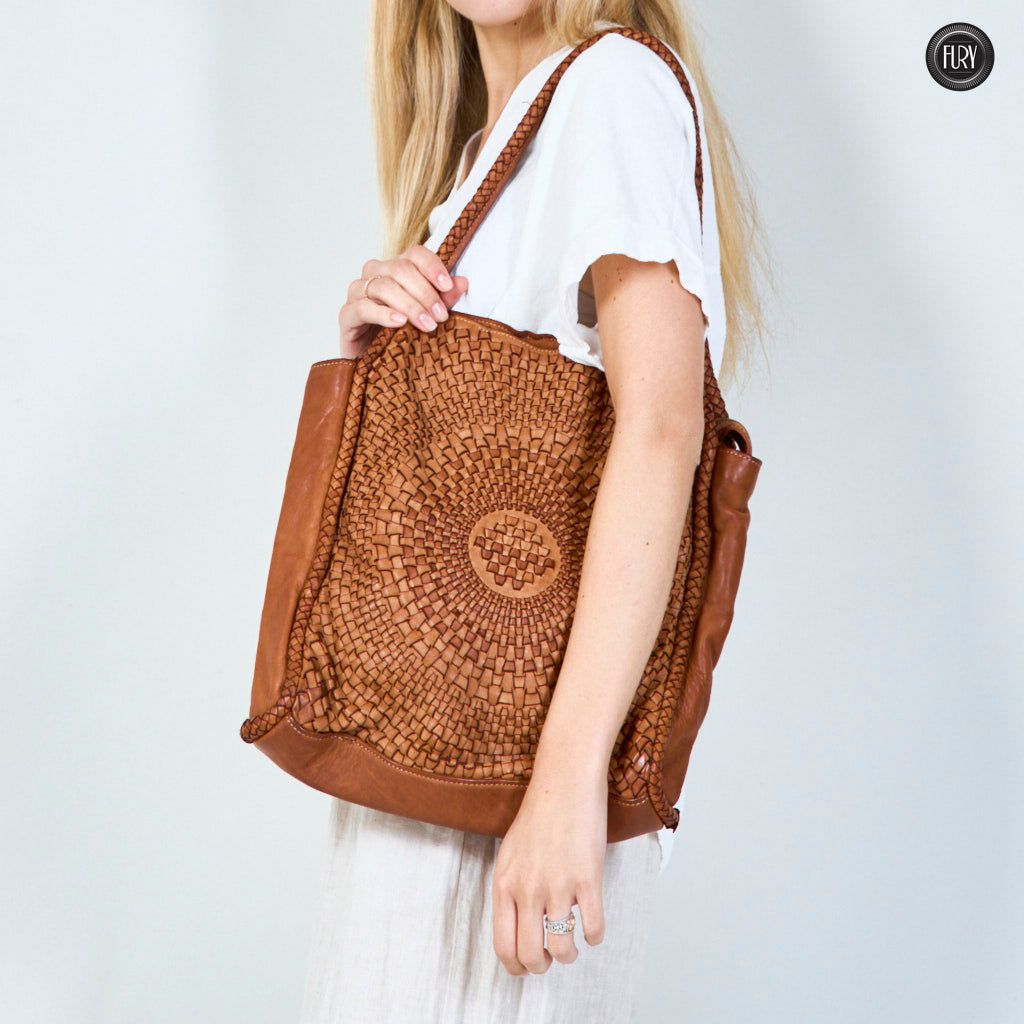 Elettra-Tasche aus gewebtem Leder