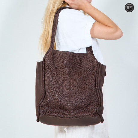 Elettra-Tasche aus gewebtem Leder