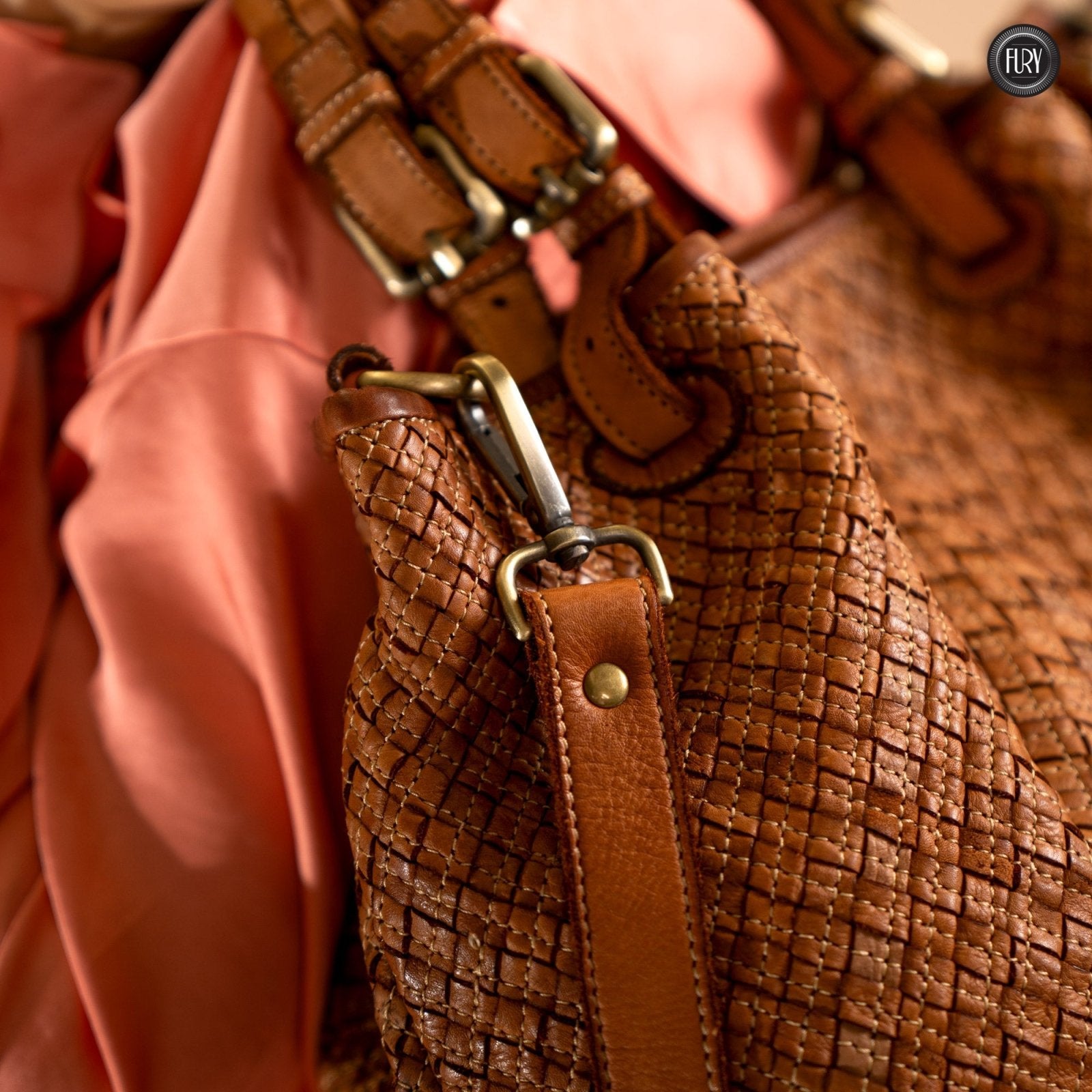 Borsa Agata in pelle intrecciata - Fury