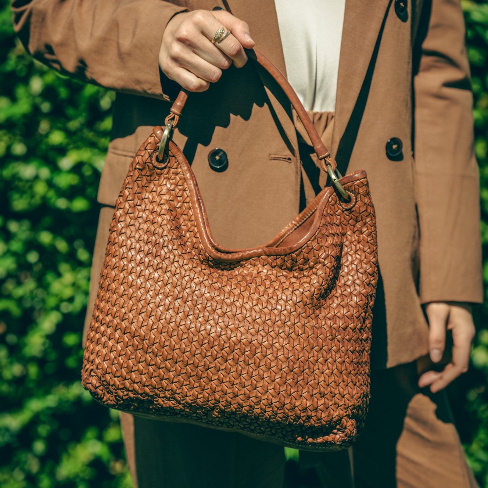 Borsa Altea in pelle intrecciata - Fury