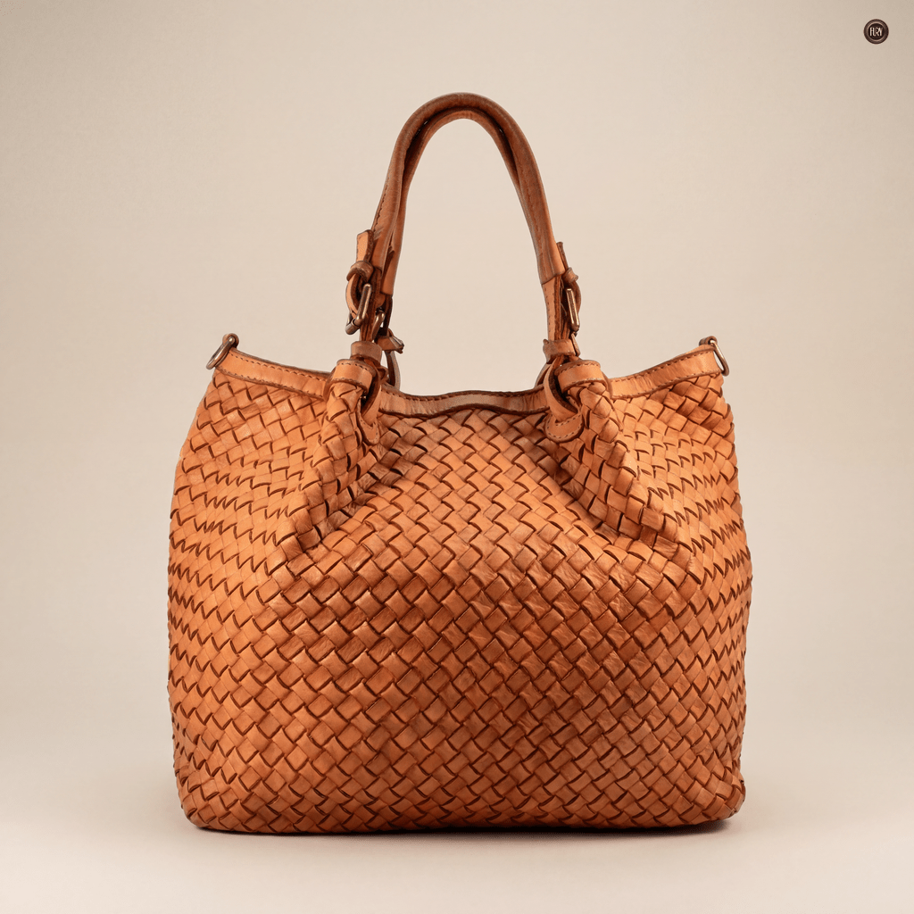 Borsa Caterina Lume in pelle intrecciata - Fury