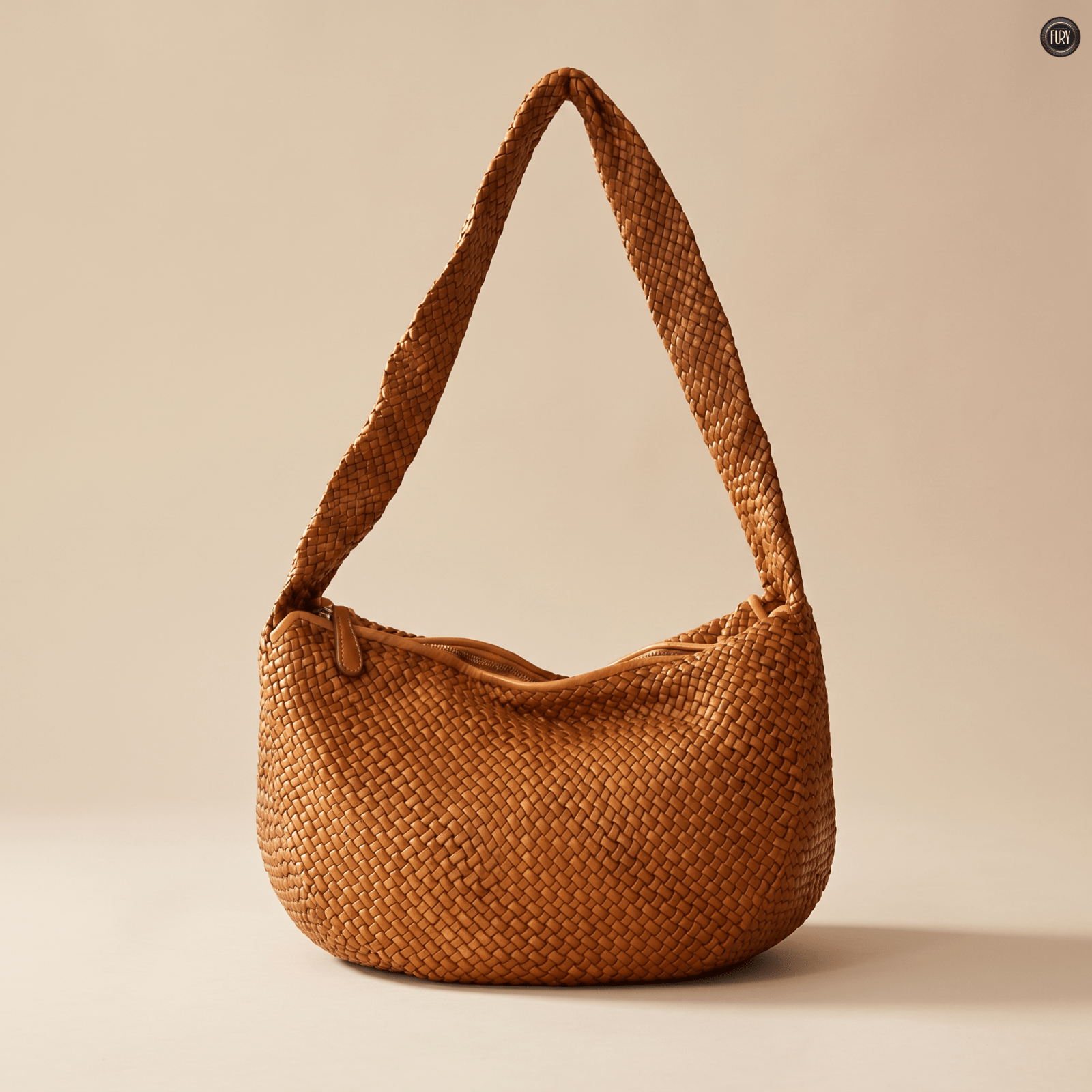 Borsa Elvira in pelle intrecciata - Fury