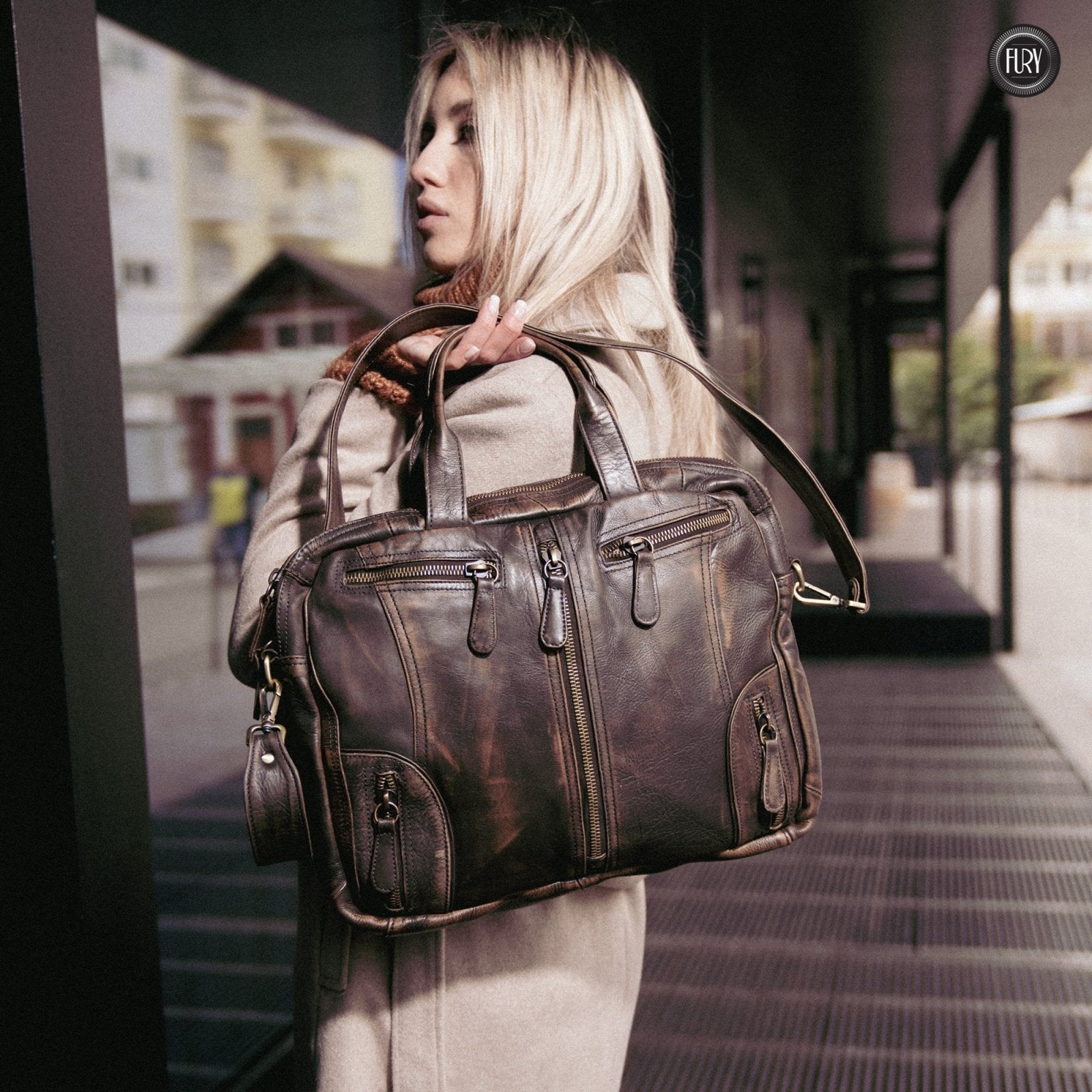 Borsa Heritage 49 in pelle - Edizione limitata - Fury