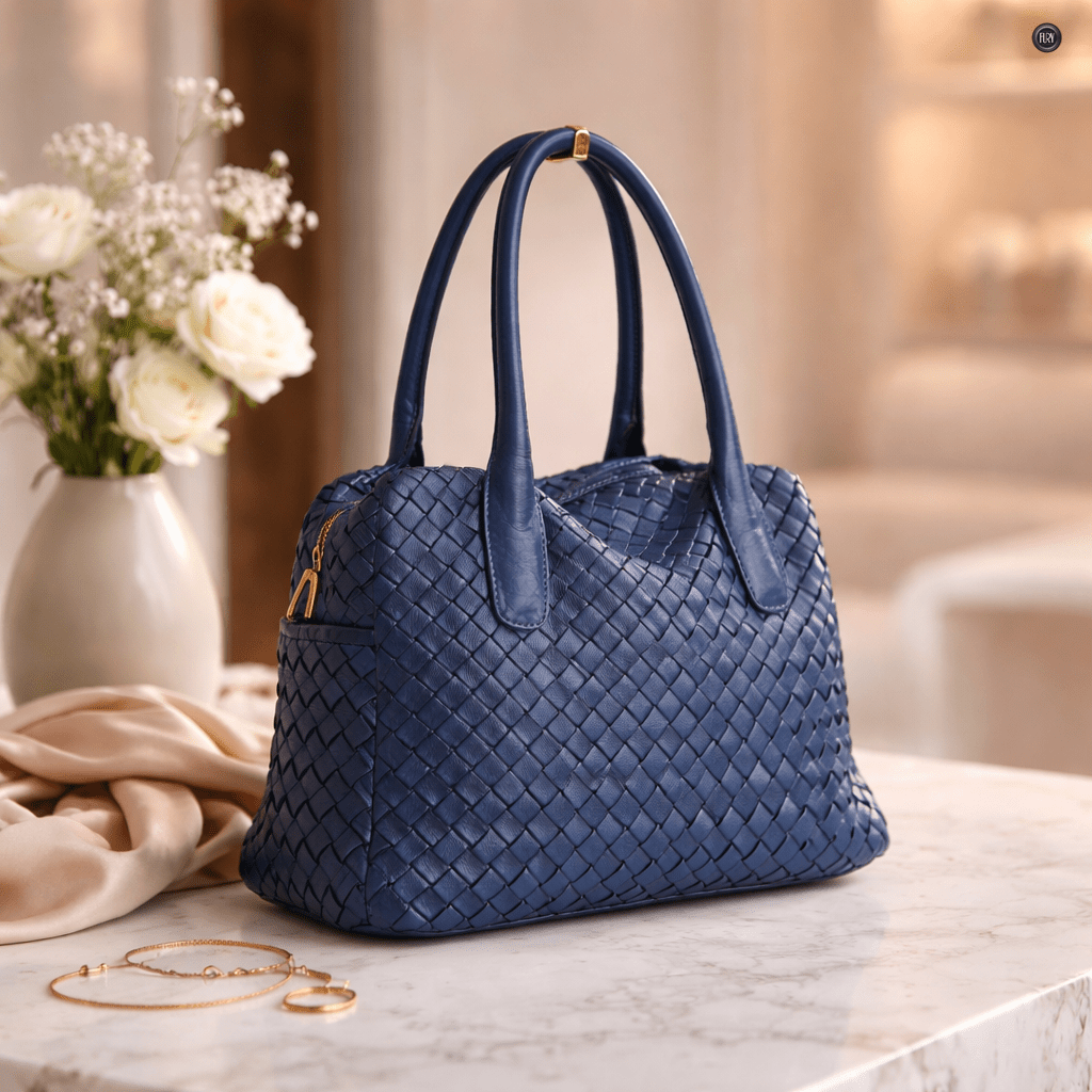 Borsa Lea in pelle intrecciata - Fury