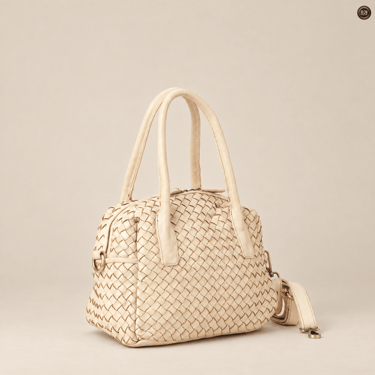 Borsa Lea in pelle intrecciata - Fury