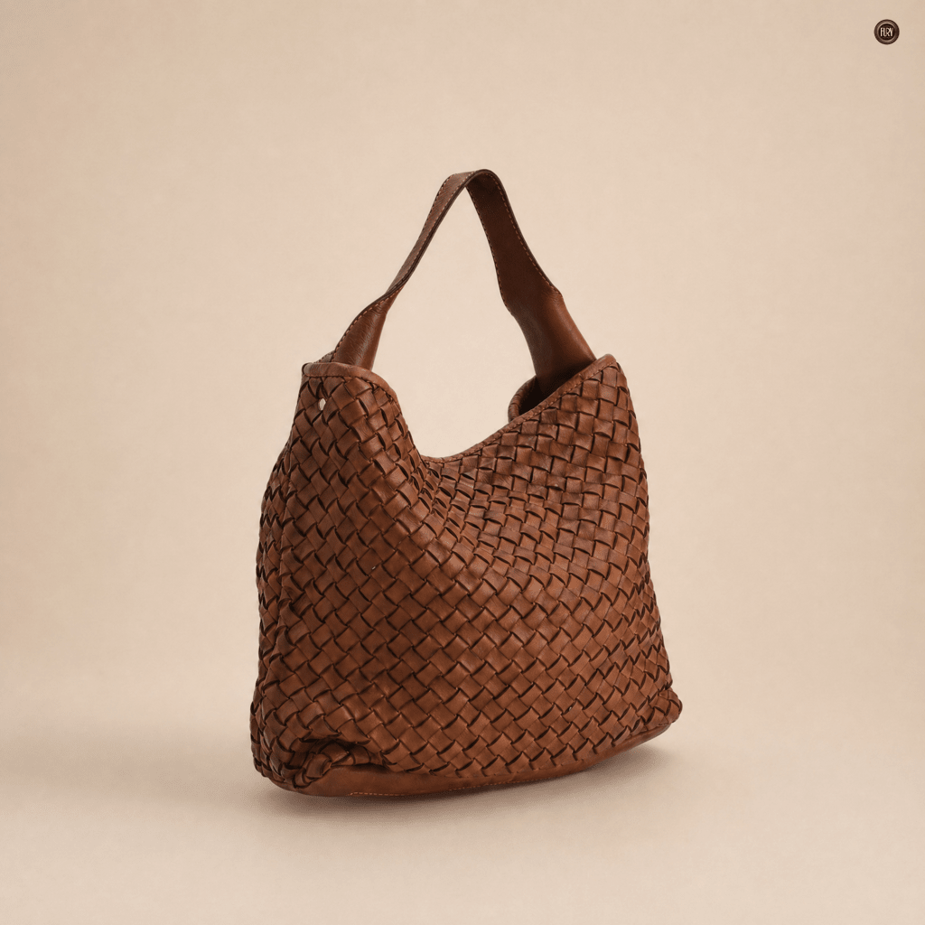 Borsa Sibilla Maxi in pelle intrecciata - Fury