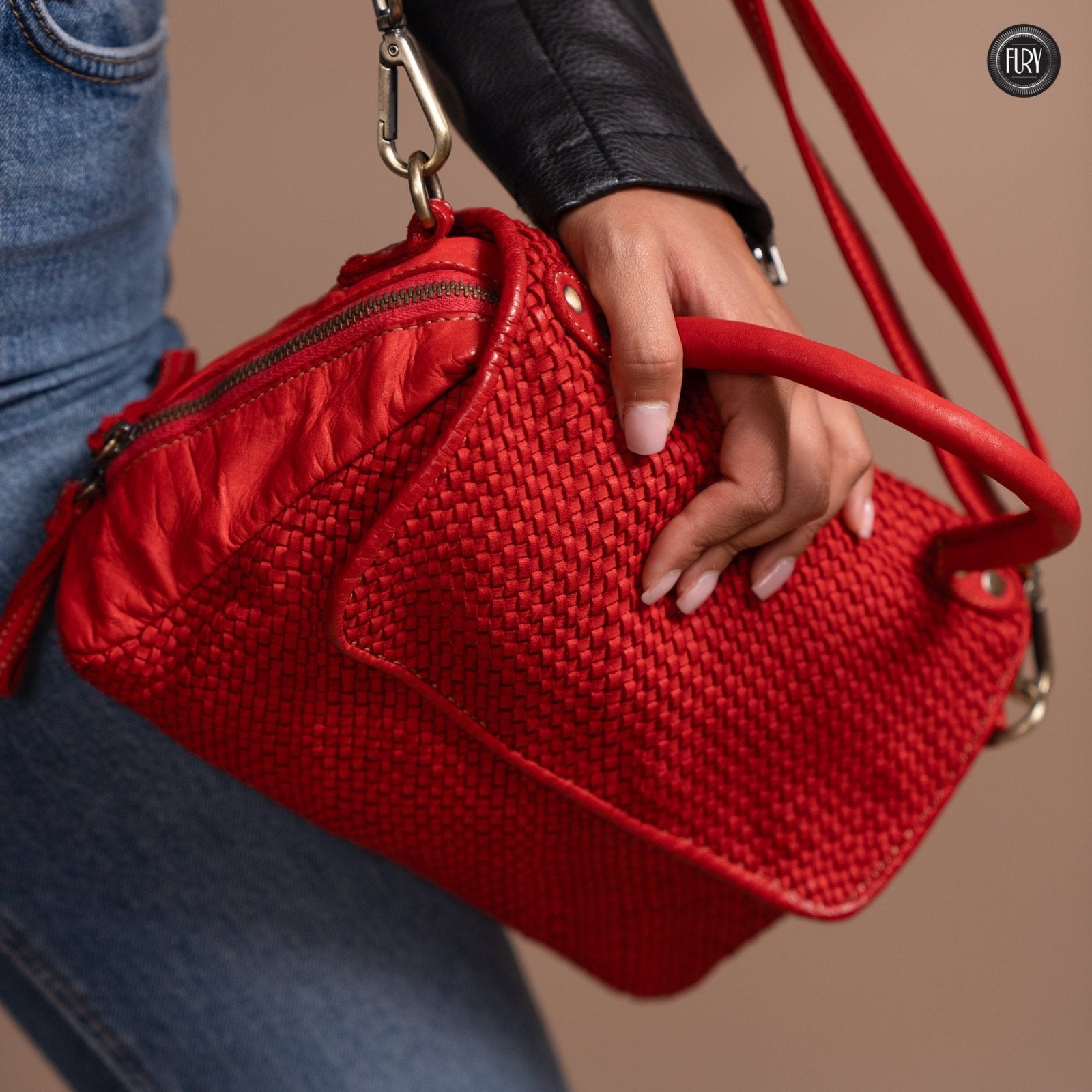 Borsa Siena in pelle intrecciata - Preordine - Fury