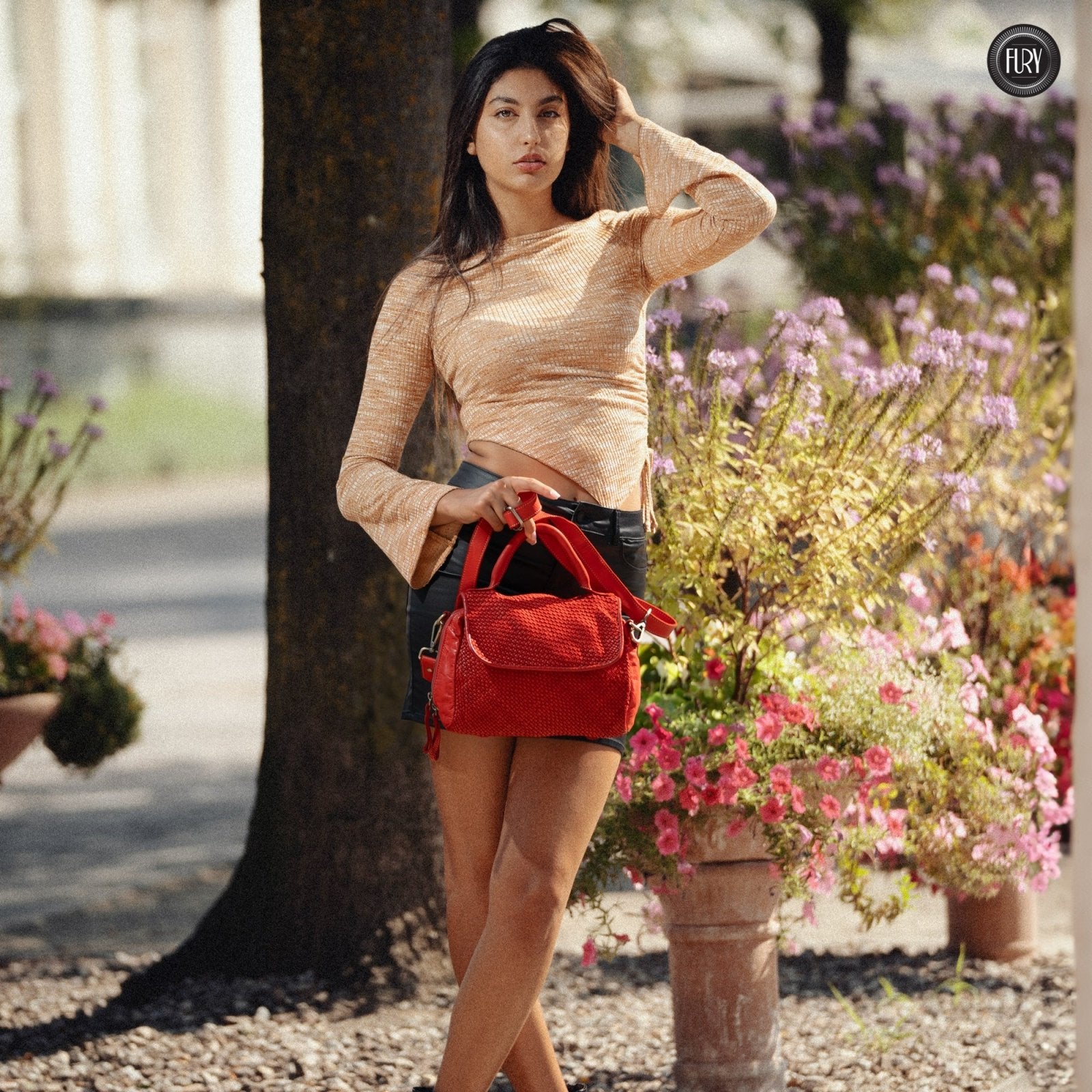 Borsa Siena in pelle intrecciata - Preordine - Fury