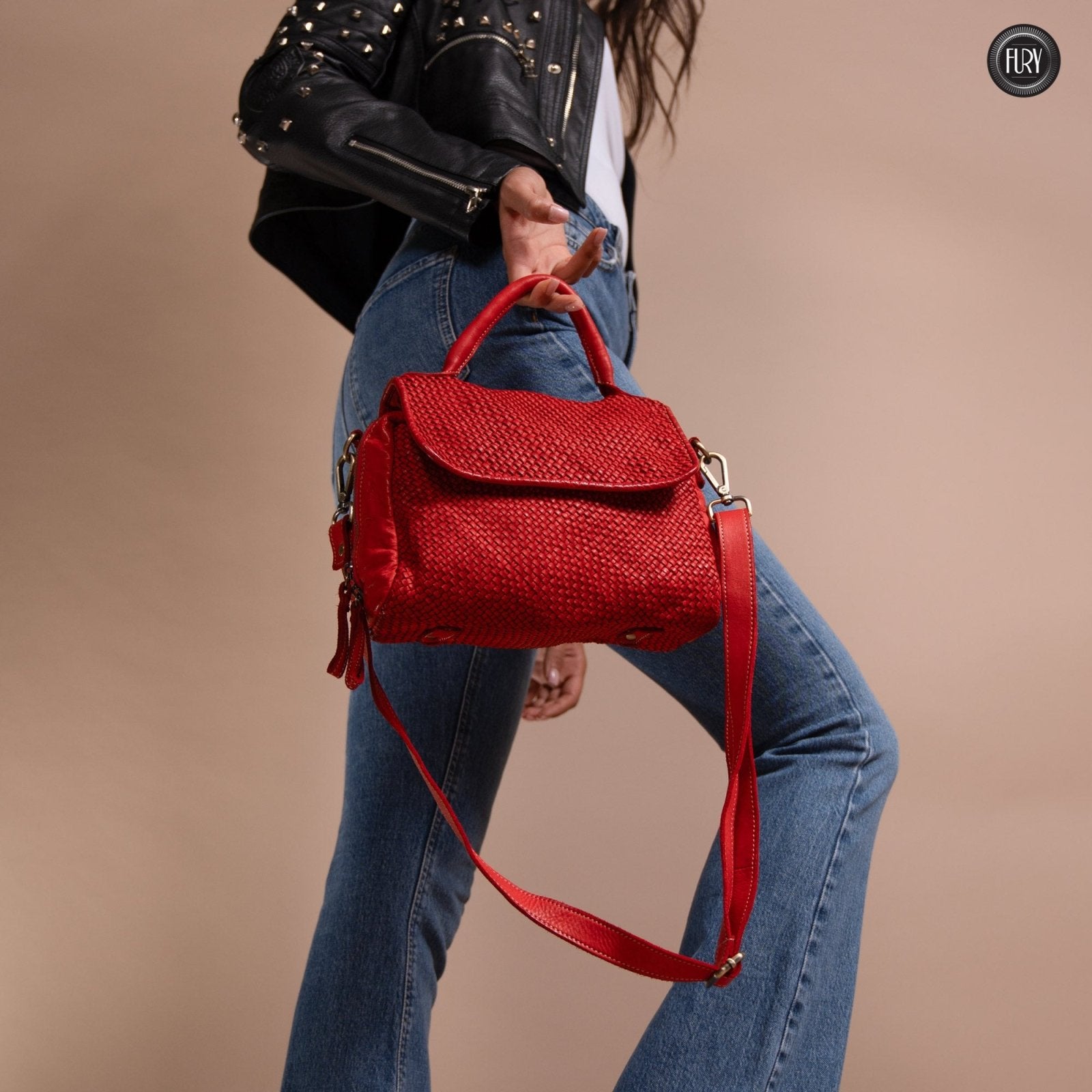 Borsa Siena in pelle intrecciata - Preordine - Fury