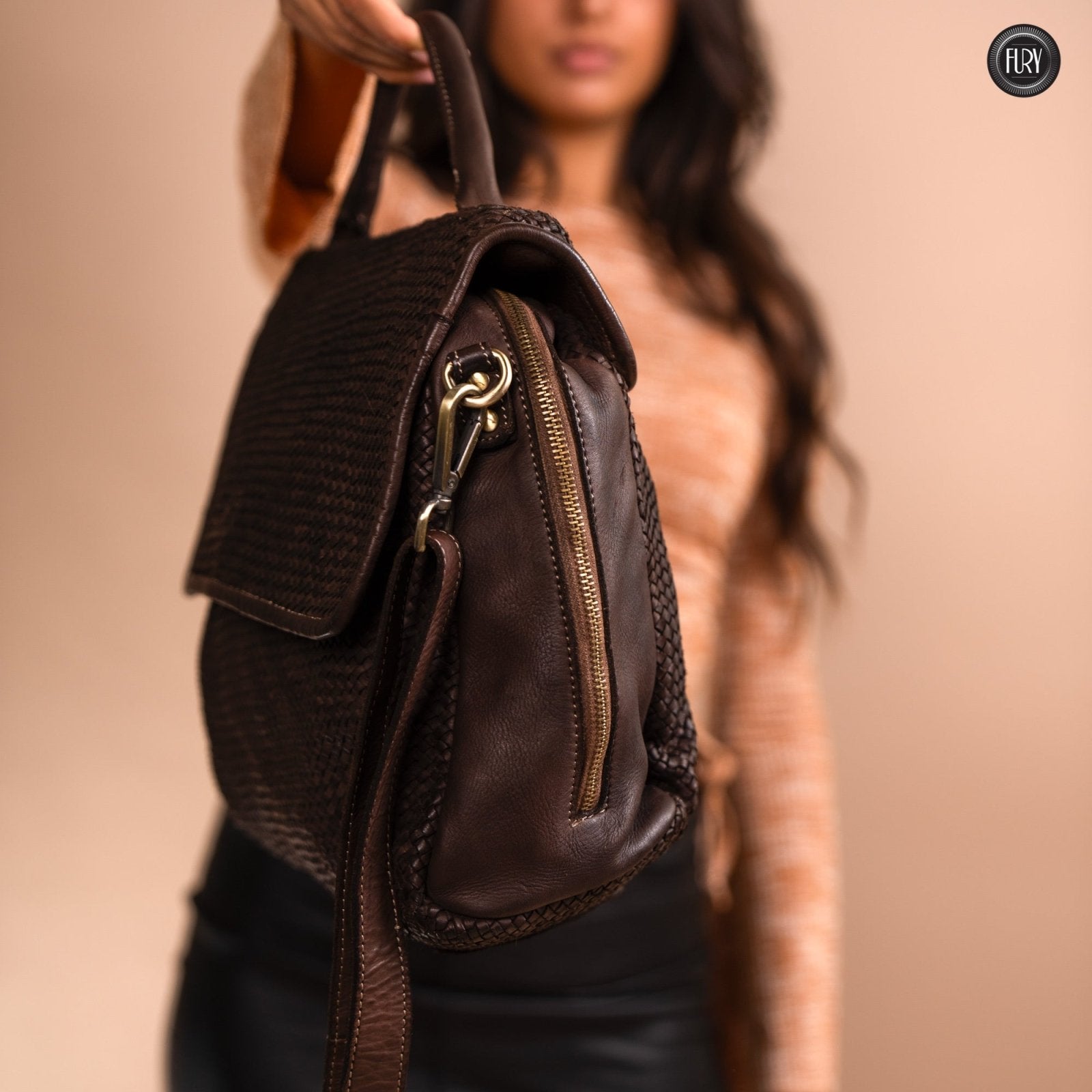 Borsa Siena Maxi in pelle intrecciata - Preordine - Fury
