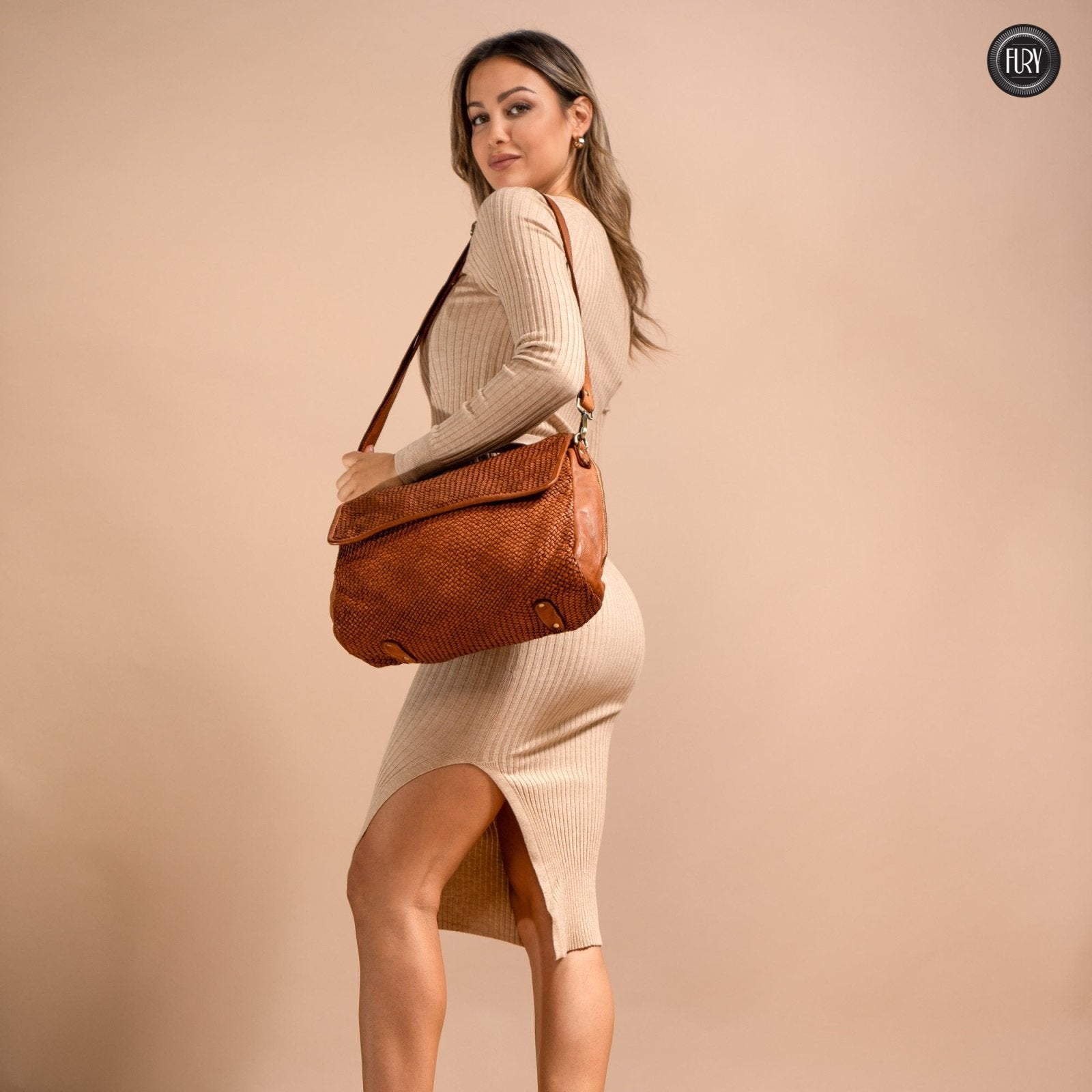 Borsa Siena Maxi in pelle intrecciata - Preordine - Fury