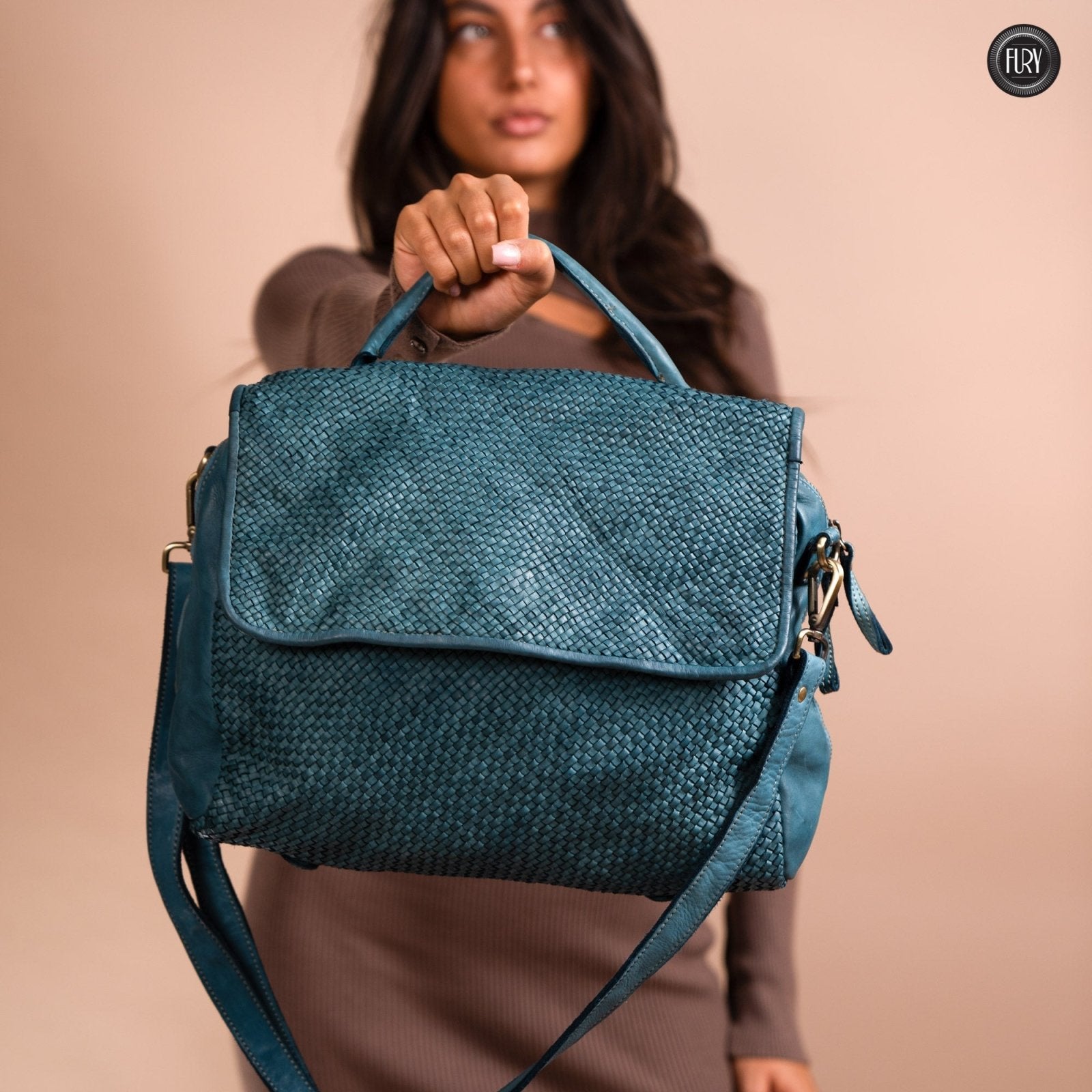Borsa Siena Maxi in pelle intrecciata - Preordine - Fury