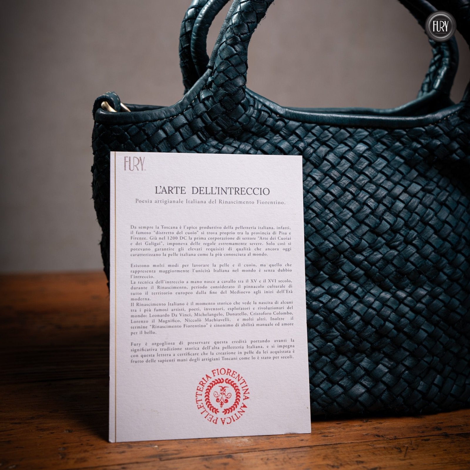 Borsetta Alba in pelle intrecciata - Fury