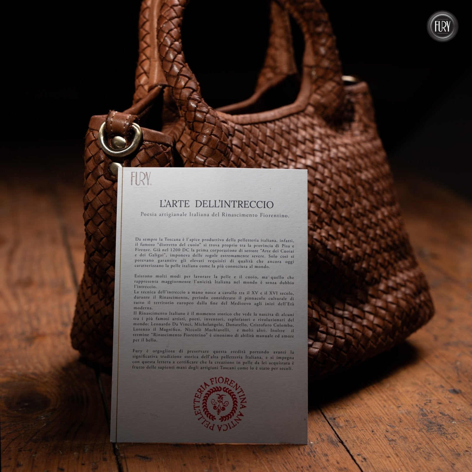 Borsetta Alba in pelle intrecciata - Fury