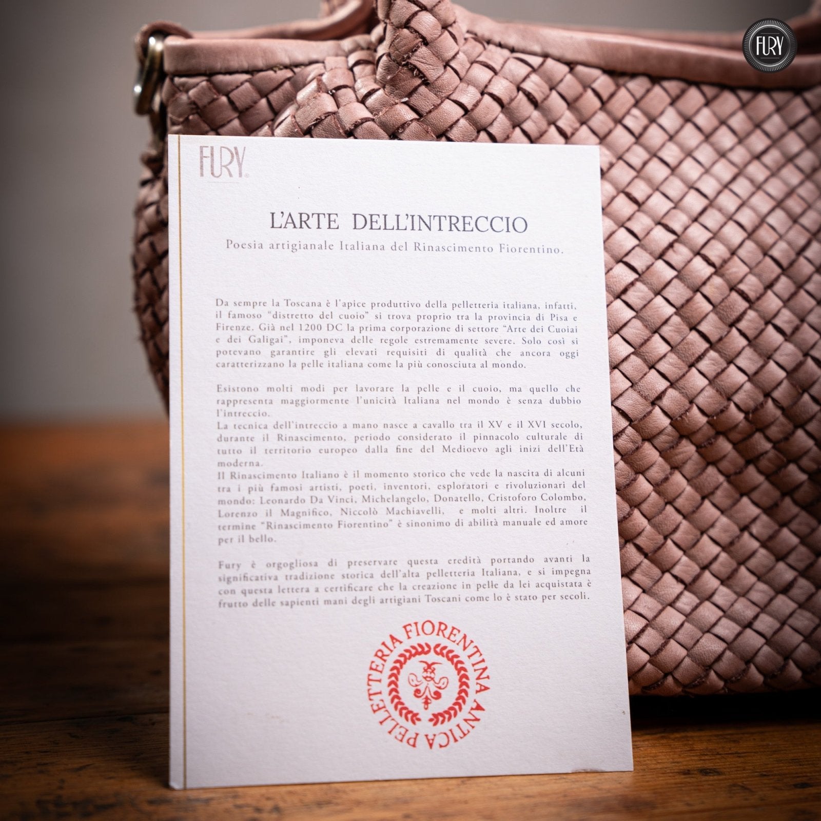 Borsetta Alba in pelle intrecciata - Fury