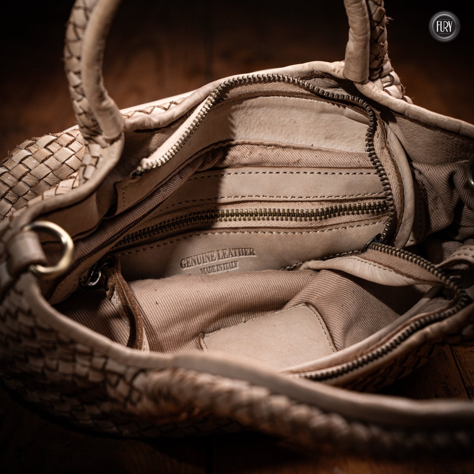 Borsetta Alba in pelle intrecciata - Fury